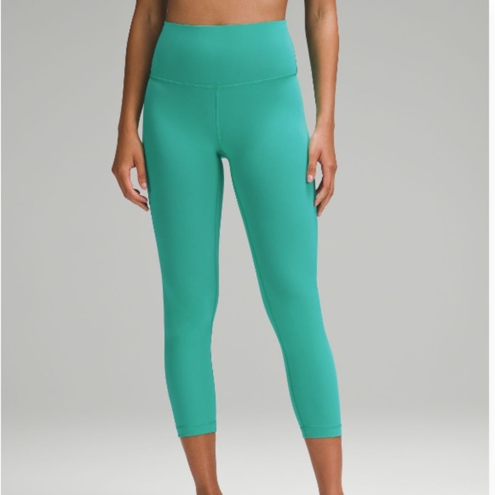 Lululemon Wunder Train HR Crop 23” Kelly Green